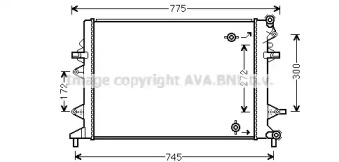 AVA QUALITY COOLING vwa2370 -  Радиатор, охлаждение двигателя